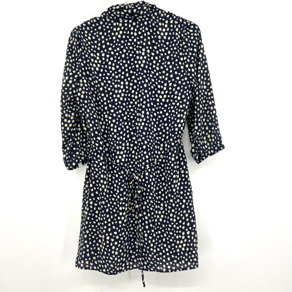 NWT Collective Concepts Navy Ivory Print Mini Dress Women's Small - Picture 6 of 7